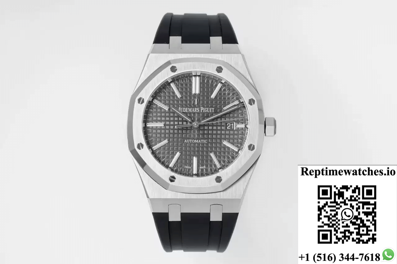 Audemars Piguet Royal Oak 15400 Aps Factory Gray Dial Rubber Strap-Rep Time Watches