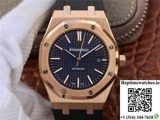 Audemars Piguet Royal Oak 15400 Blue Dial-Rep Time Watches