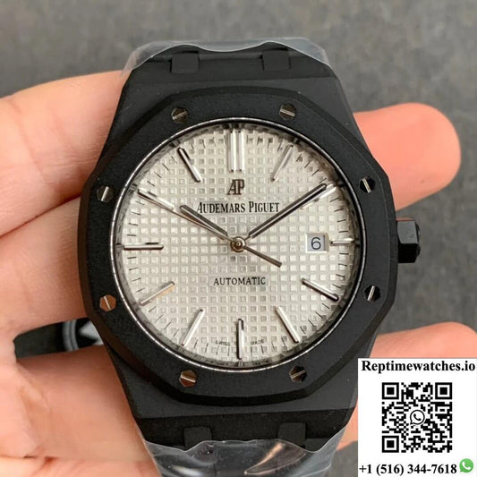 Audemars Piguet Royal Oak 15400 Dlc Version Zf Factory White Dial-Rep Time Watches