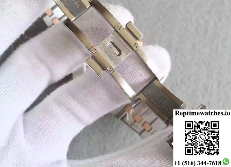 Audemars Piguet Royal Oak 15400 Jf Factory Rose Gold Black Dial-Rep Time Watches