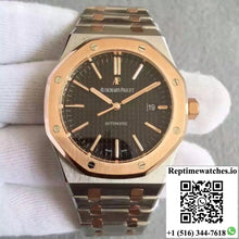 Audemars Piguet Royal Oak 15400 JF Factory Rose Gold Black Dial - Watches