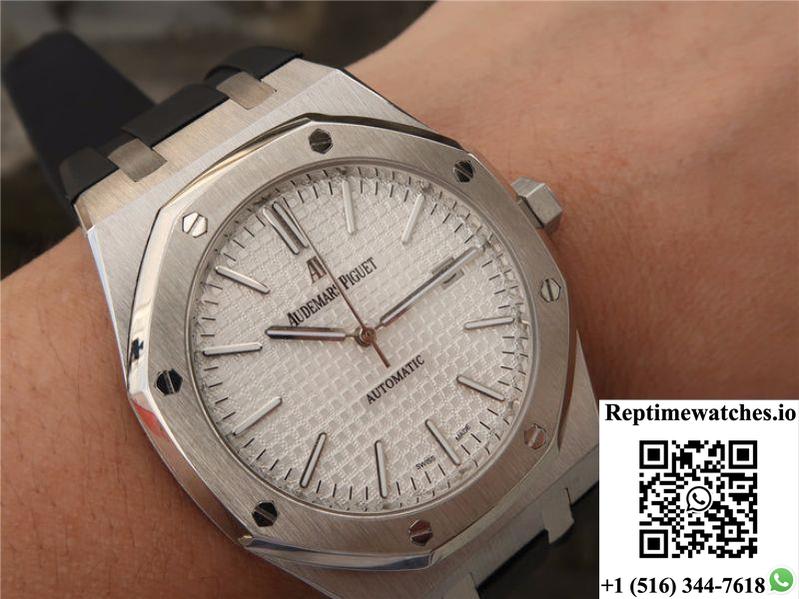 Audemars Piguet Royal Oak 15400 Jf Factory White Dial-Rep Time Watches