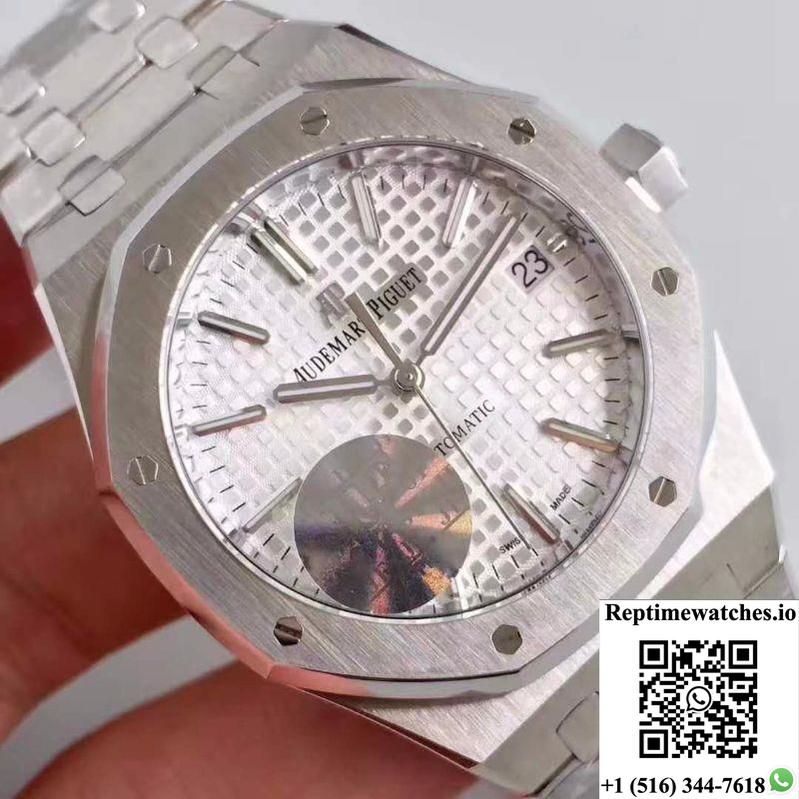 Audemars Piguet Royal Oak 15400 Silver Dial Jf Factory V5-Rep Time Watches