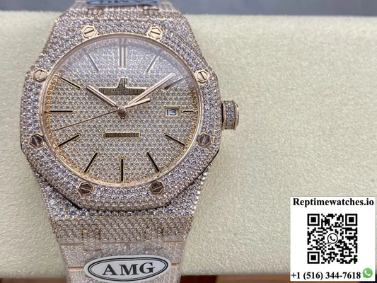 Audemars Piguet Royal Oak 15400OR.023 AMG Factory Diamond Bezel