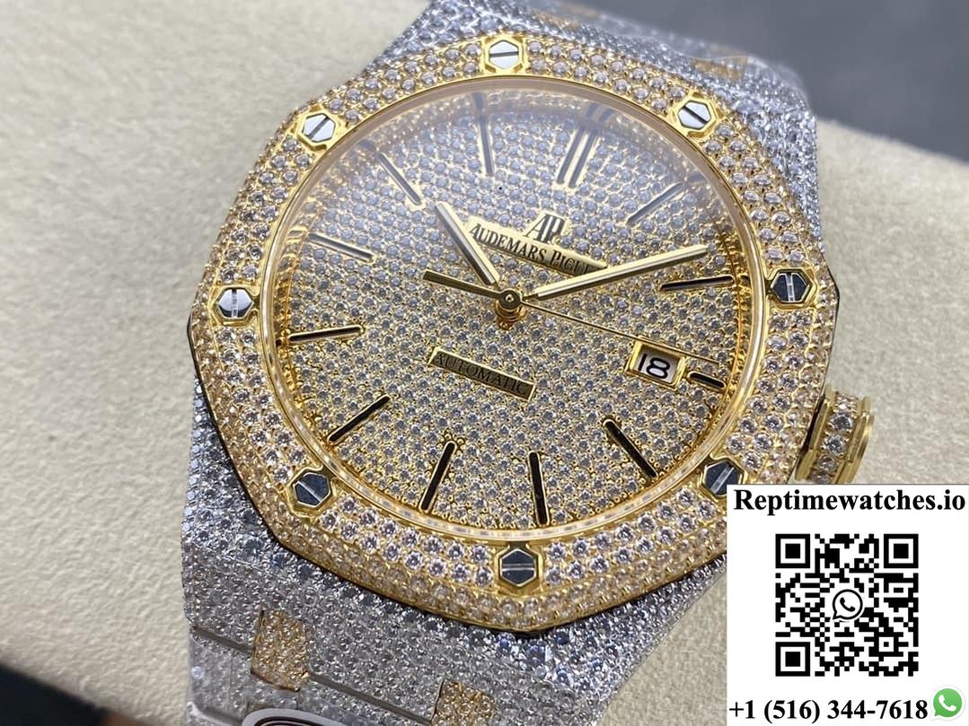 Audemars Piguet Royal Oak 15400Or.020 Amg Factory Diamond Dial-Rep Time Watches