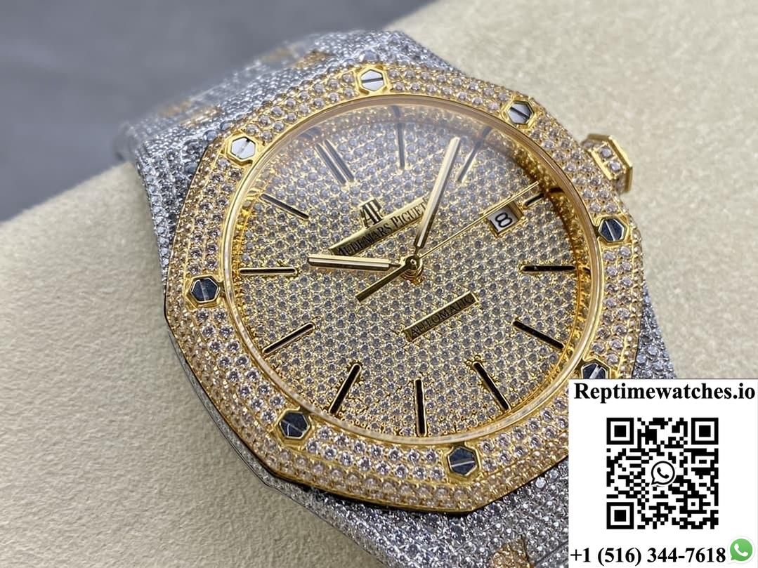 Audemars Piguet Royal Oak 15400Or.020 Amg Factory Diamond Dial-Rep Time Watches
