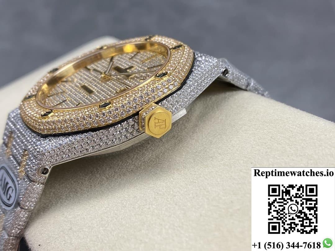 Audemars Piguet Royal Oak 15400Or.020 Amg Factory Diamond Dial-Rep Time Watches