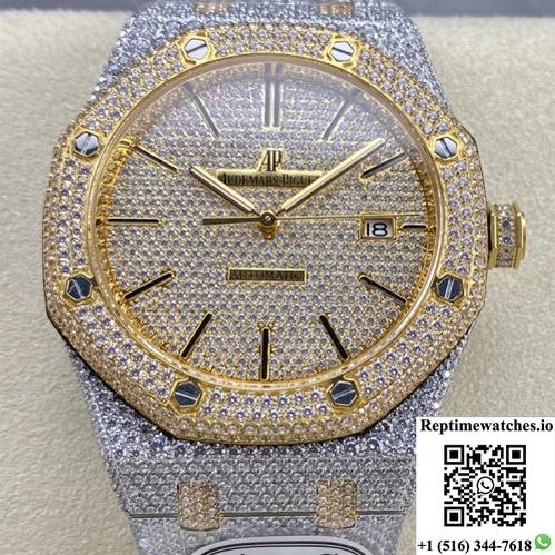 Audemars Piguet Royal Oak 15400Or.020 Amg Factory Diamond Dial-Rep Time Watches