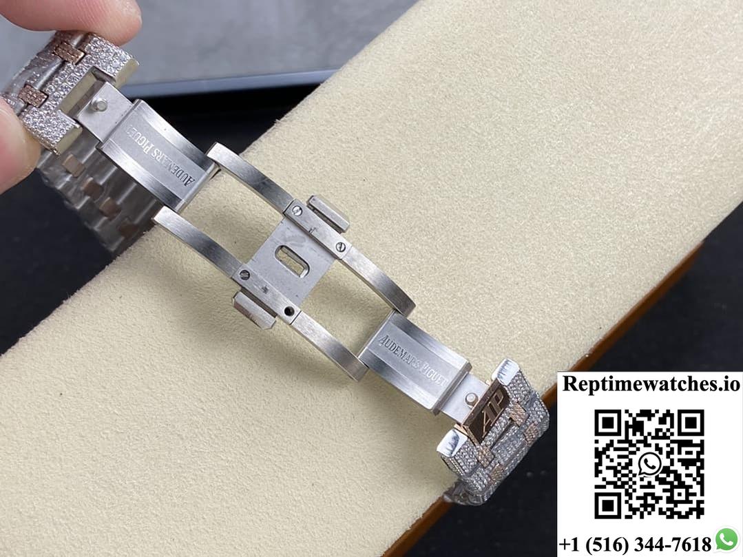 Audemars Piguet Royal Oak 15400Or.022 Amg Factory Diamond Strap-Rep Time Watches