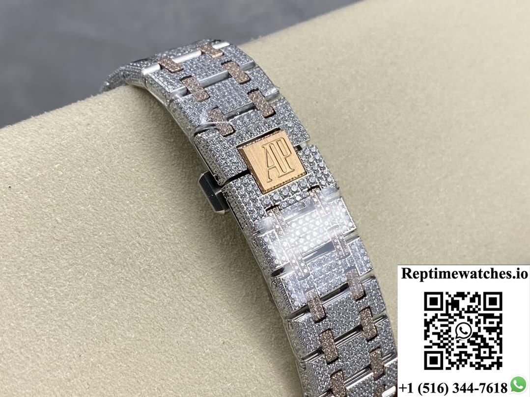 Audemars Piguet Royal Oak 15400Or.022 Amg Factory Diamond Strap-Rep Time Watches