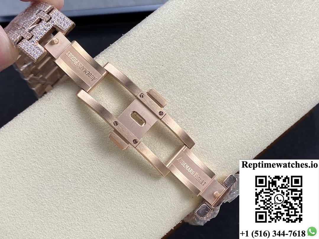Audemars Piguet Royal Oak 15400Or.023 Amg Factory Diamond Bezel-Rep Time Watches