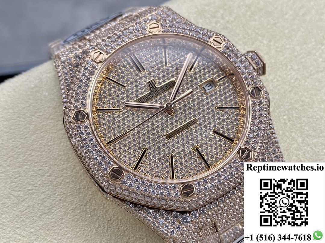 Audemars Piguet Royal Oak 15400Or.023 Amg Factory Diamond Bezel-Rep Time Watches