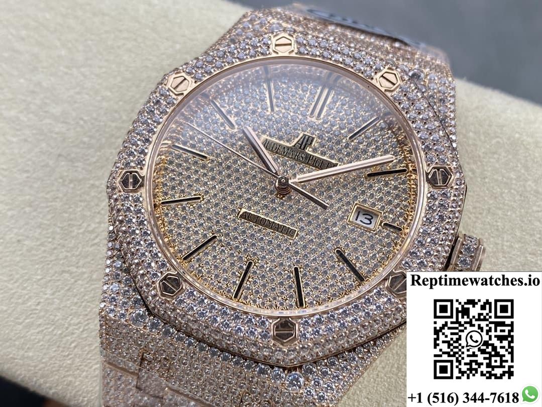 Audemars Piguet Royal Oak 15400Or.023 Amg Factory Diamond Bezel-Rep Time Watches