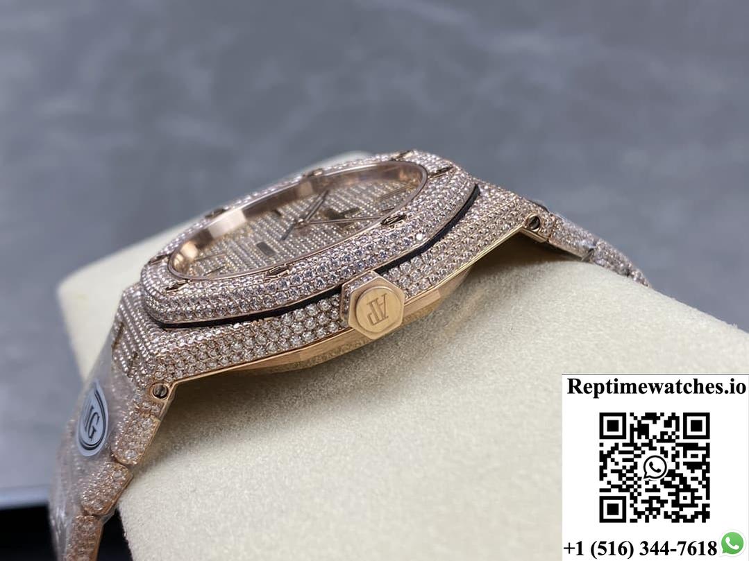Audemars Piguet Royal Oak 15400Or.023 Amg Factory Diamond Bezel-Rep Time Watches
