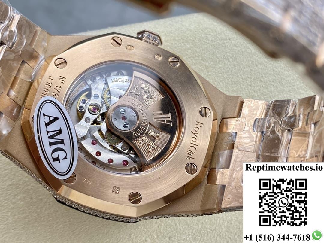 Audemars Piguet Royal Oak 15400Or.023 Amg Factory Diamond Bezel-Rep Time Watches