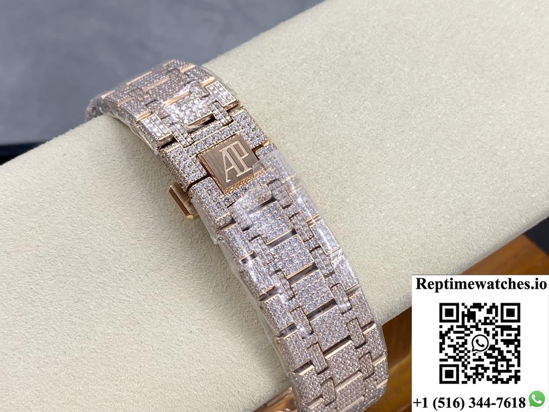 Audemars Piguet Royal Oak 15400Or.023 Amg Factory Diamond Bezel-Rep Time Watches