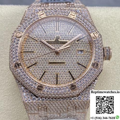 Audemars Piguet Royal Oak 15400Or.023 Amg Factory Diamond Bezel-Rep Time Watches