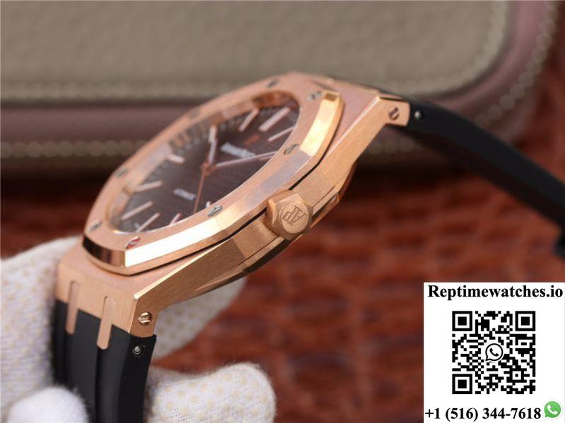 Audemars Piguet Royal Oak 15400Or.Oo.D002Cr.01 Jf Factory Black Dial-Rep Time Watches