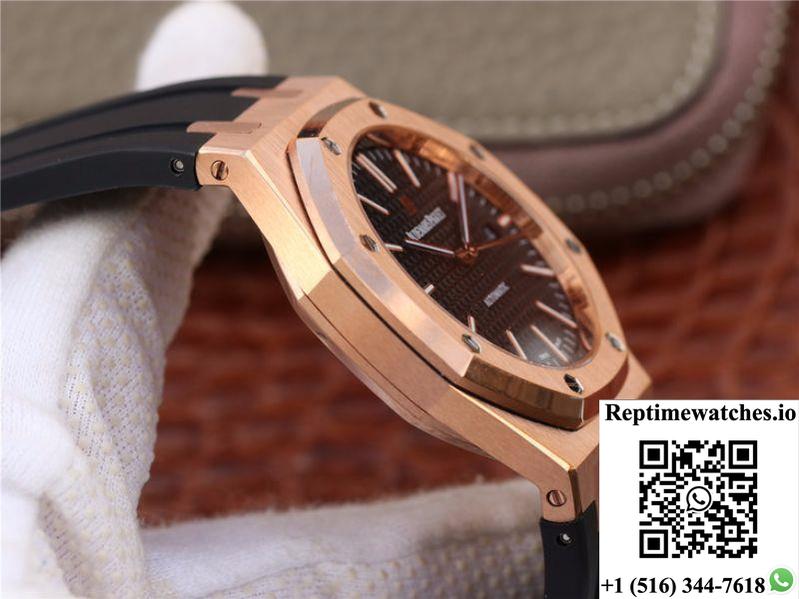 Audemars Piguet Royal Oak 15400Or.Oo.D002Cr.01 Jf Factory Black Dial-Rep Time Watches