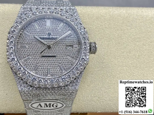 Audemars Piguet Royal Oak 15400ST.011 AMG Factory Diamond Bezel