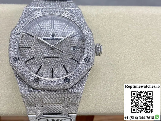 Audemars Piguet Royal Oak 15400ST.012 AMG Factory Stick Hour Markers