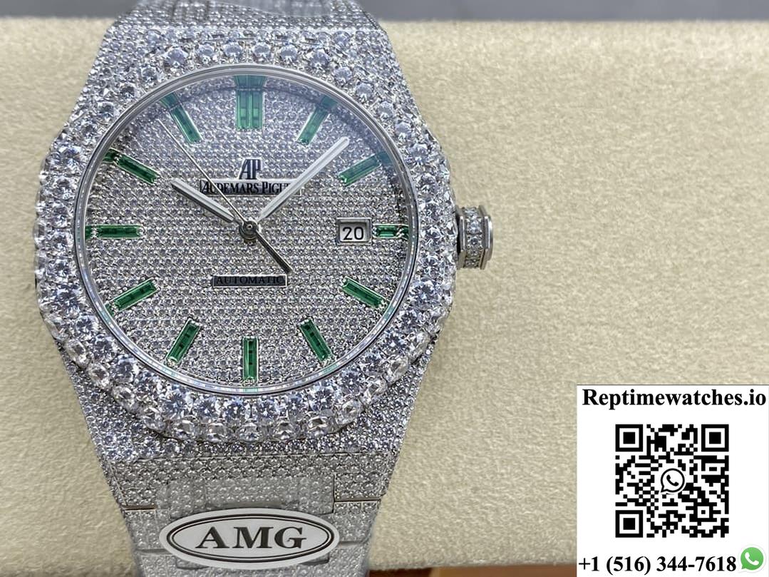 Audemars Piguet Royal Oak 15400St.010 Amg Factory Diamond Hour Markers-Rep Time Watches