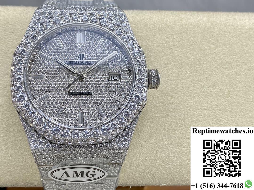 Audemars Piguet Royal Oak 15400St.011 Amg Factory Diamond Bezel-Rep Time Watches