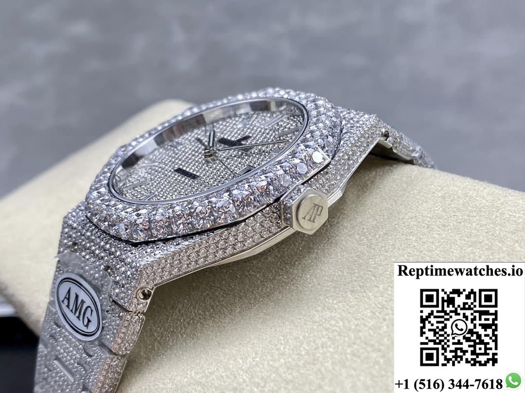 Audemars Piguet Royal Oak 15400St.011 Amg Factory Diamond Bezel-Rep Time Watches