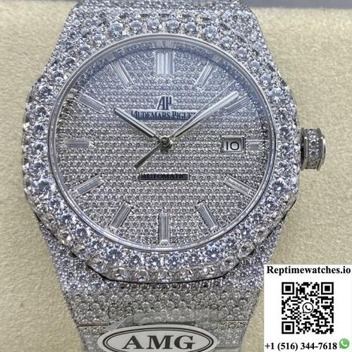 Audemars Piguet Royal Oak 15400St.011 Amg Factory Diamond Bezel-Rep Time Watches
