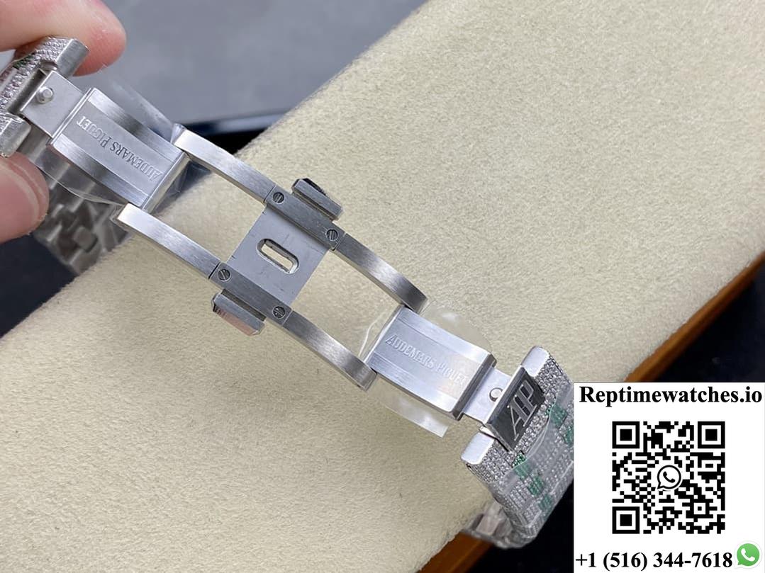 Audemars Piguet Royal Oak 15400St.013 Amg Factory Full Diamond Case-Rep Time Watches