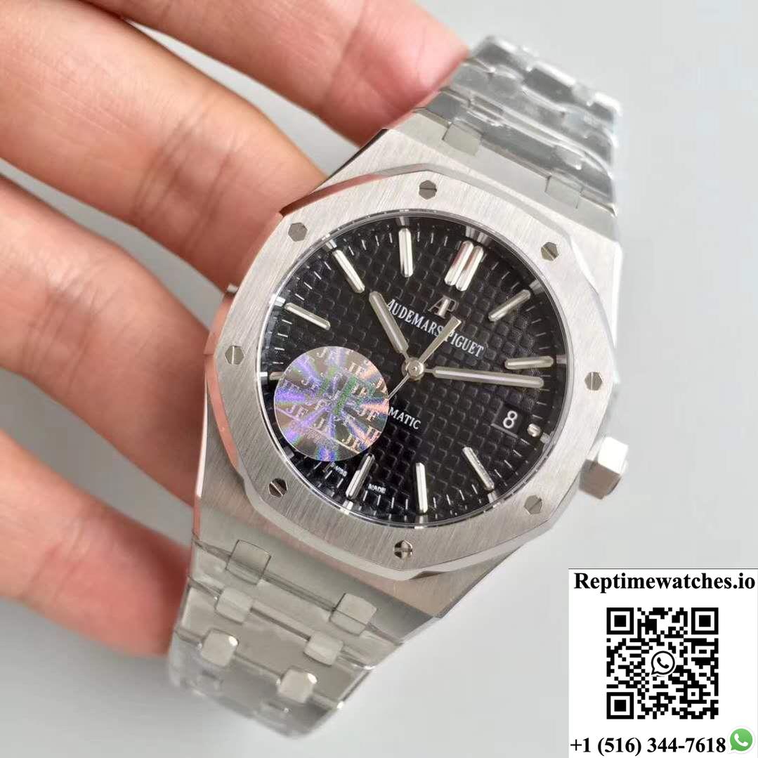 Audemars Piguet Royal Oak 15400St.Oo.1220St.01 Jf Factory V5 Black Dial-Rep Time Watches