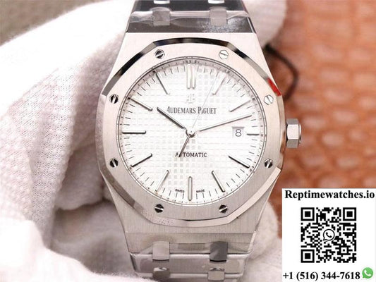 Audemars Piguet Royal Oak 15400St.Oo.1220St.02 Zf Factory White Dial-Rep Time Watches