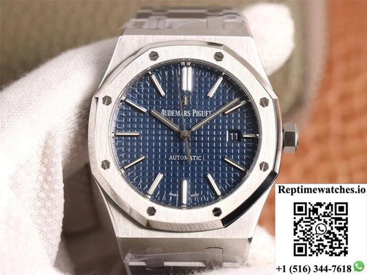 Audemars Piguet Royal Oak 15400St.Oo.1220St.03 Zf Factory Blue Dial-Rep Time Watches