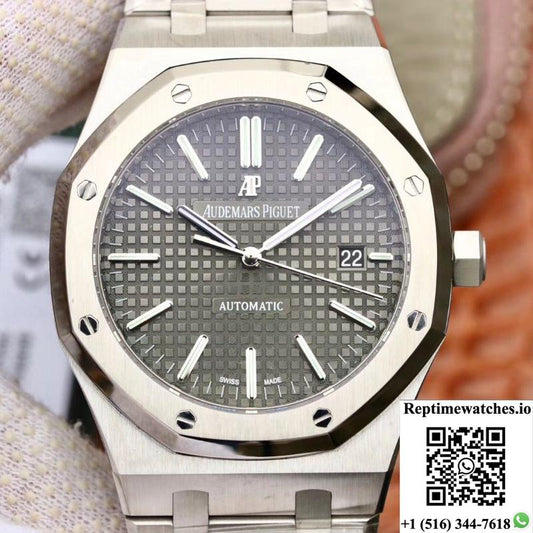 Audemars Piguet Royal Oak 15400St.Oo.1220St.04 Jf Factory Black Dial-Rep Time Watches