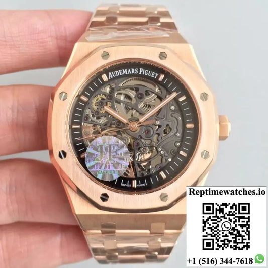 Audemars Piguet Royal Oak 15407OR.OO.1220OR.01 JF Factory Skeleton Dial - Watches