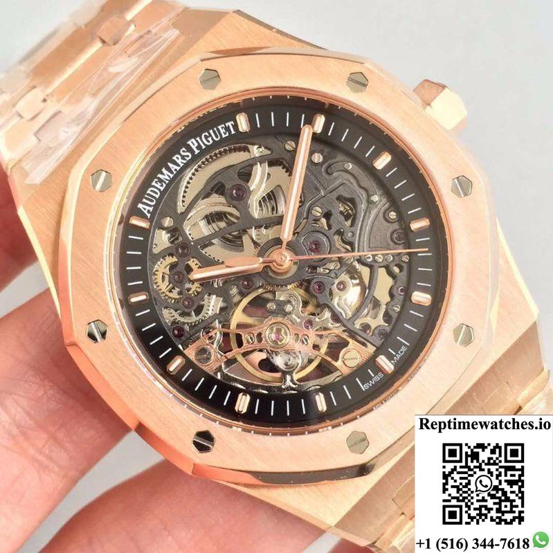 Audemars Piguet Royal Oak 15407Or.Oo.1220Or.01 Jf Factory Skeleton Dial-Rep Time Watches
