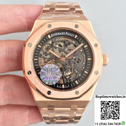 Audemars Piguet Royal Oak 15407Or.Oo.1220Or.01 Jf Factory Skeleton Dial-Rep Time Watches