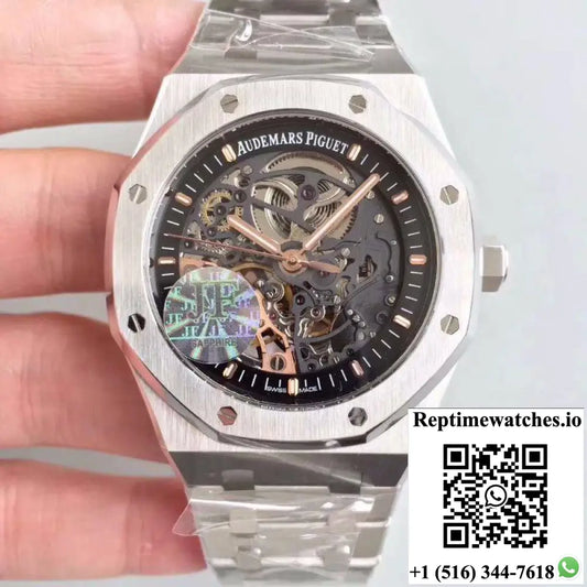 Audemars Piguet Royal Oak 15407ST.OO.1220ST.01 JF Factory Skeleton Dial - Watches