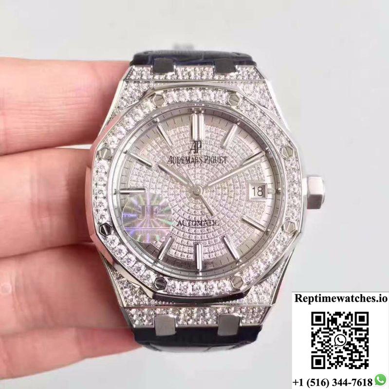 Audemars Piguet Royal Oak 15450 Jf Factory Diamond Dial-Rep Time Watches