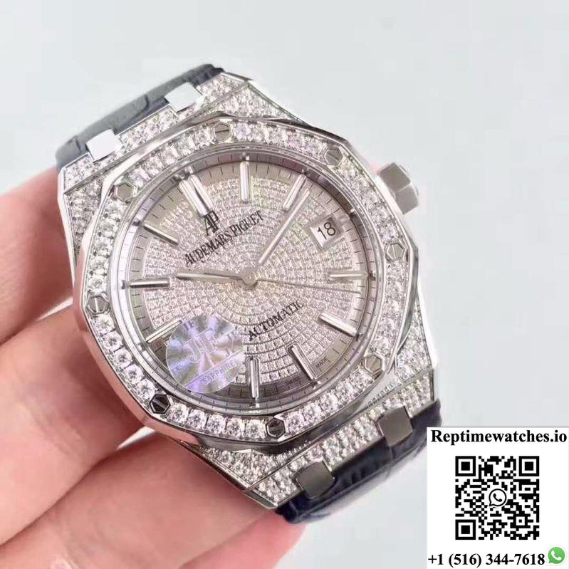 Audemars Piguet Royal Oak 15450 Jf Factory Diamond Dial-Rep Time Watches