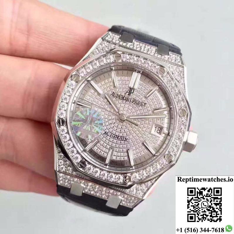 Audemars Piguet Royal Oak 15450 Jf Factory Diamond Dial-Rep Time Watches