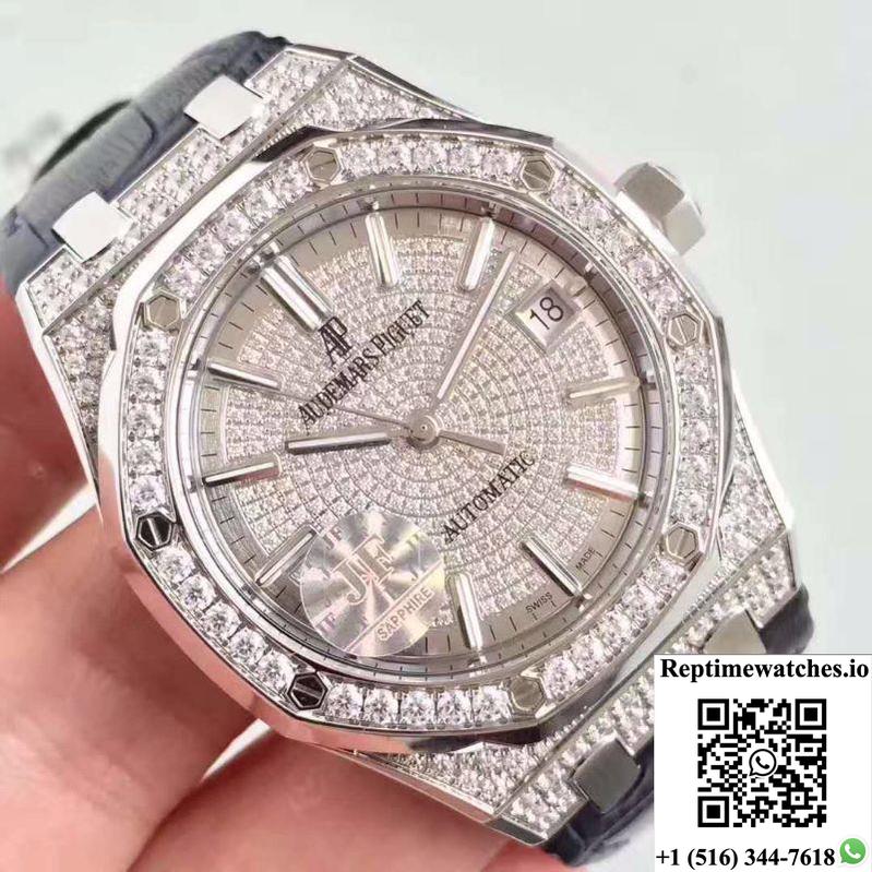 Audemars Piguet Royal Oak 15450 Jf Factory Diamond Dial-Rep Time Watches
