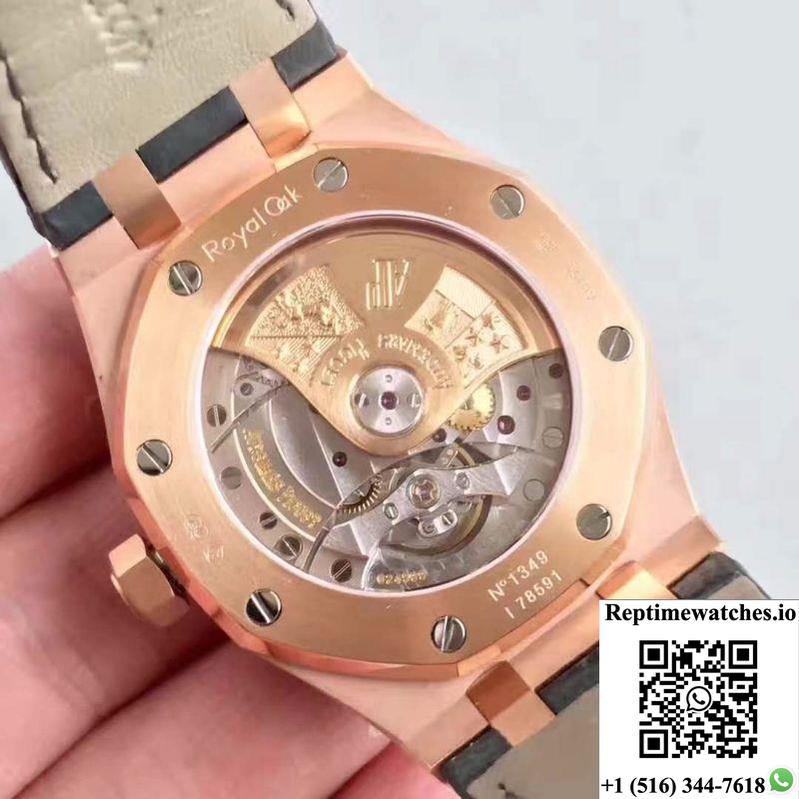 Audemars Piguet Royal Oak 15450 Jf Factory Rose Gold Diamond Dial-Rep Time Watches