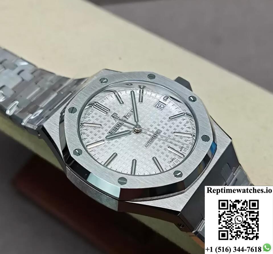 Audemars Piguet Royal Oak 15450St.Oo.1256St.01 Aps Factory Silver Dial-Rep Time Watches