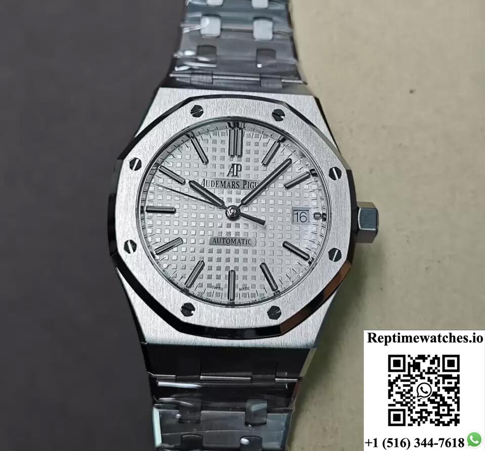Audemars Piguet Royal Oak 15450St.Oo.1256St.01 Aps Factory Silver Dial-Rep Time Watches