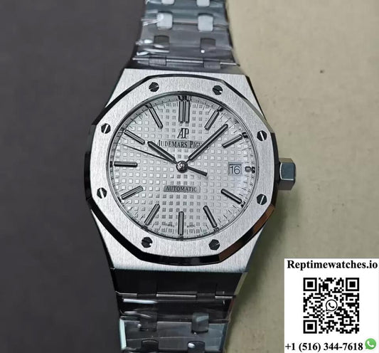 Audemars Piguet Royal Oak 15450St.Oo.1256St.01 Aps Factory Silver Dial-Rep Time Watches