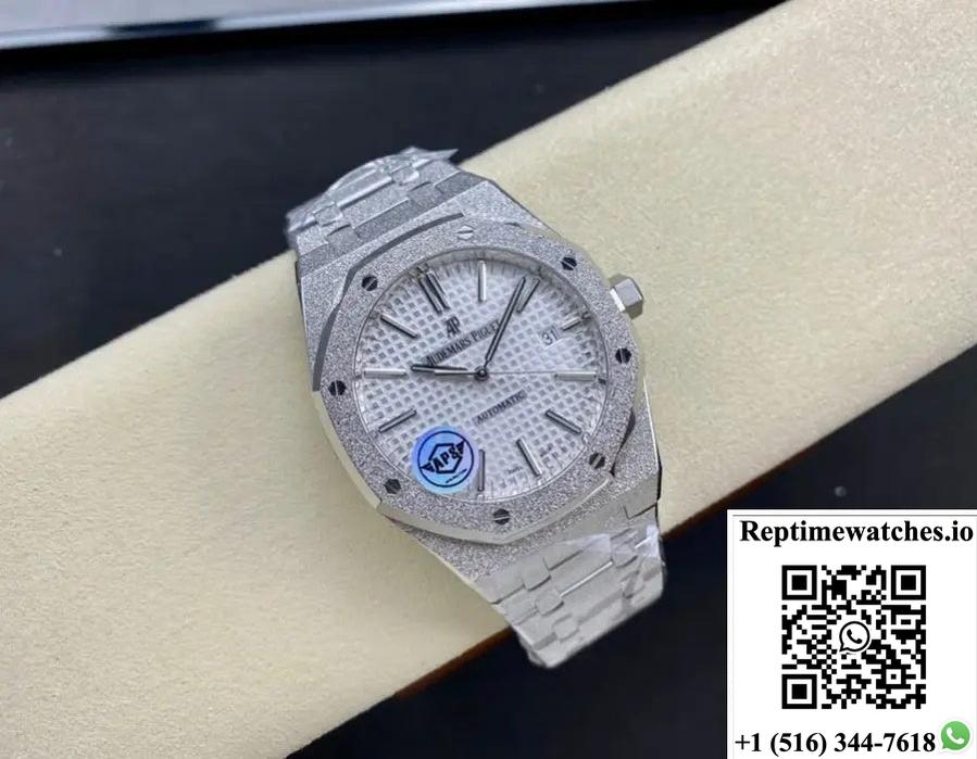 Audemars Piguet Royal Oak 15454Bc.Gg.1259Bc.01 Aps Factory Silvery White Dial-Rep Time Watches
