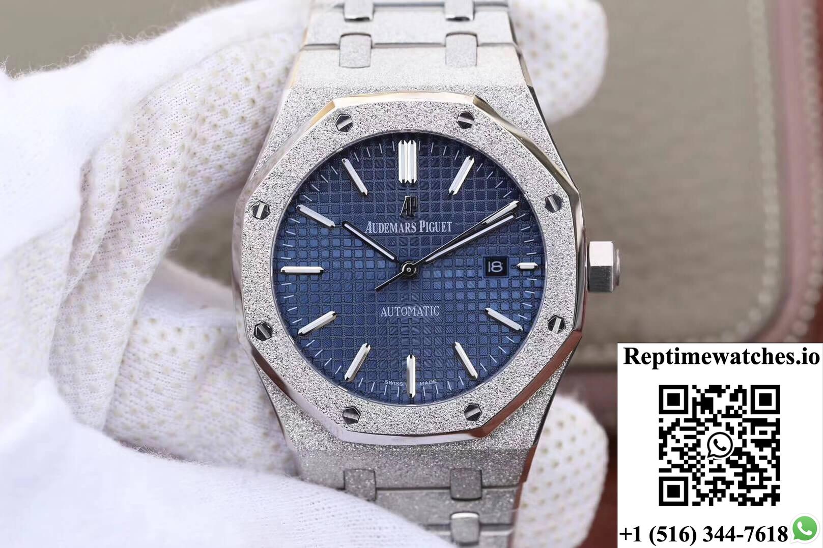 Audemars Piguet Royal Oak 15454Bc.Gg.1259Bc.01 Jh Factory Blue Dial-Rep Time Watches