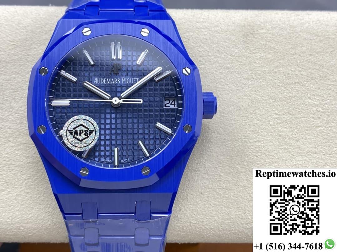 Audemars Piguet Royal Oak 15500 Aps Factory Blue Dial-Rep Time Watches