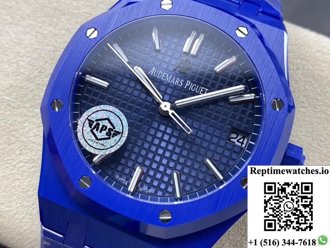 Audemars Piguet Royal Oak 15500 Aps Factory Blue Dial-Rep Time Watches